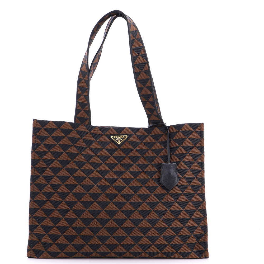 Prada Symbole Shopper Tote Jacquard #250978P22B